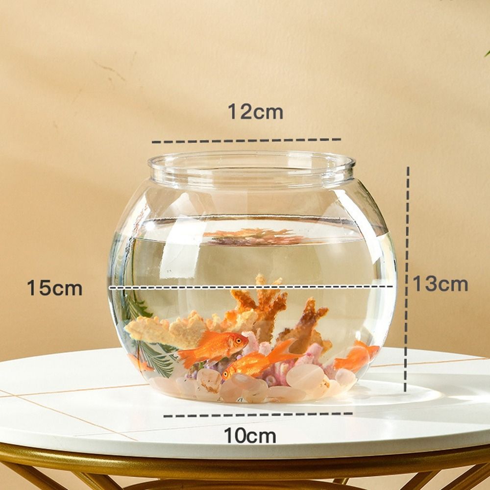 Marine Aquarium Live - Прозрачный круглый аквариум для дома, пластиковая