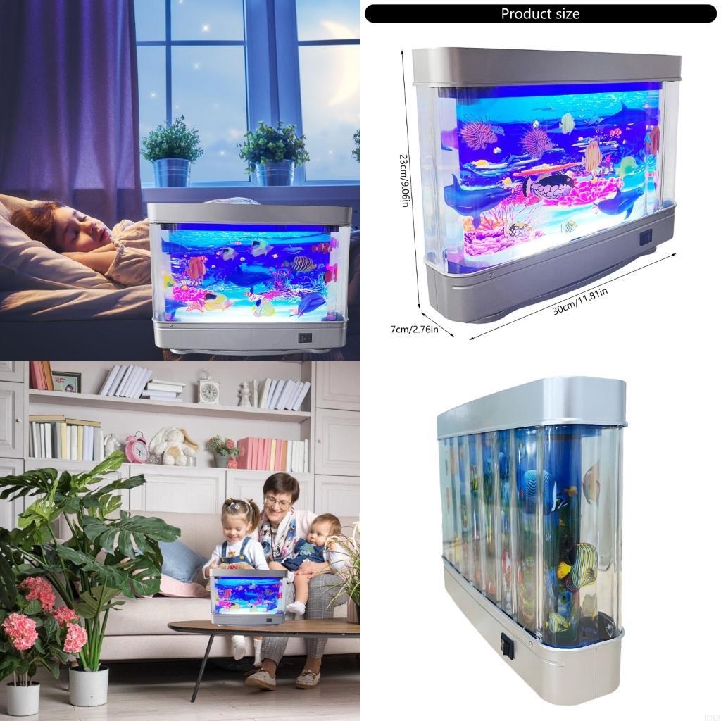 Marine Aquarium Live - Безопасный светодиодный ночник в форме аквариума